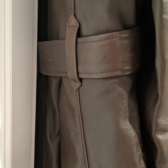 J. Peterman long leather trench coat XXL - Picture 5 of 6